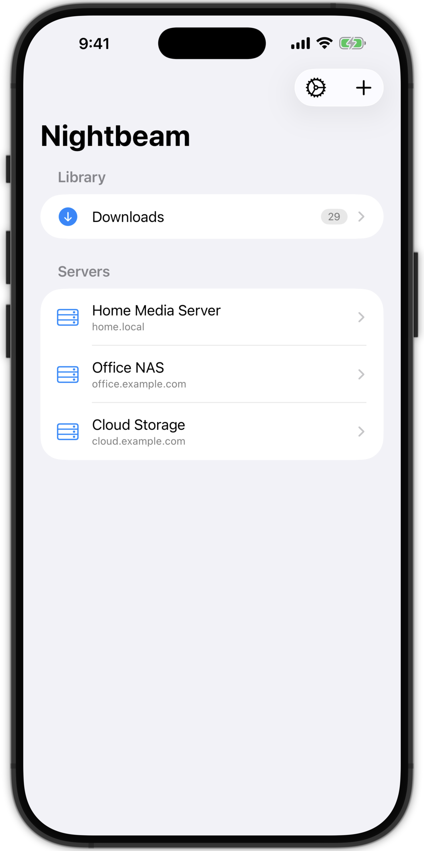 Server browser on iPhone